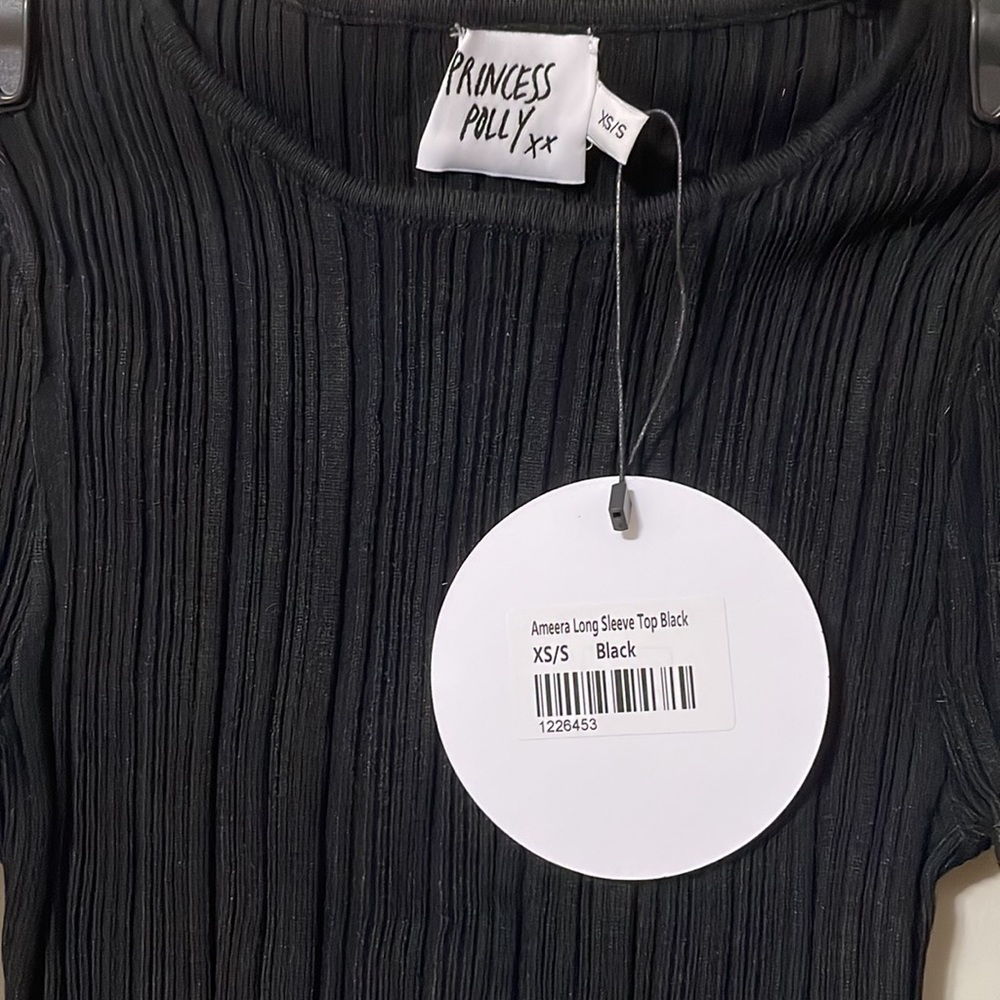 Princess Polly - Ameera long sleeve top - Black - XSmall/Small - Picture 4 of 4